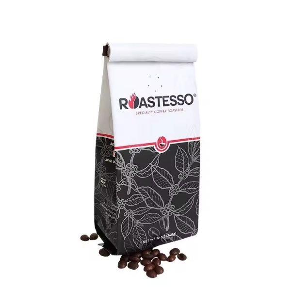 Custom Biodegradable Factory Wholesale Kraft Paper Coffee Bean Side Gusset