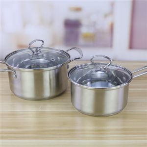 Customized 18cm 20cm 26cm Cookware Set Stainless Steel 201