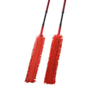 Telescopic Chenille Feather Dusting Brush Cleaning Microfiber Duster Electrostat