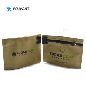 Quality Customizable Aseptic Printed Mylar Bags Smell Proof Herb Package Resealable for sale
