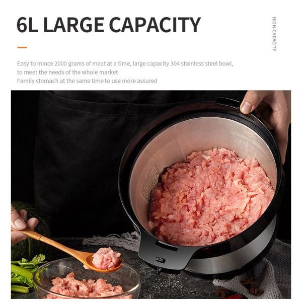 Large Capacity Pure Copper Motor Multifunction Grinder for Vegetable Cutting and Juicing