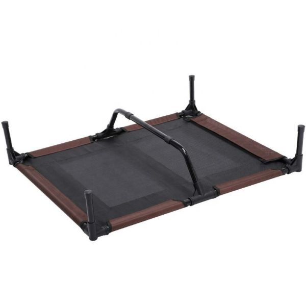 Buy 30in Folding Elevated Canopy Dog Bed 600D Waterproof Outdoor at wholesale prices