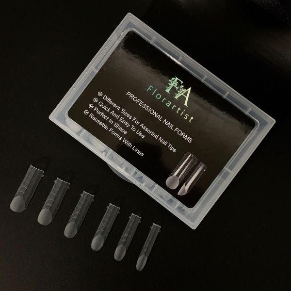 Customized Logo Quick Building Mold Tips Wholesale Dual Form Tips Extension Molds Tips With Nail Reusable Pad for Nail Art