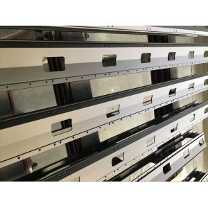 Black Anodized Aluminium Extrusion Profiles Electric Piano Action Rail CNC