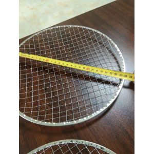Quality Construction Crimped Wire Mesh Disposble Barbecue Mesh Net 295mm for sale