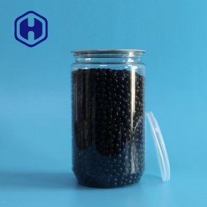 30oz 900ml Air Tight Bulk Transparent Plastic Can For Fruit Candies