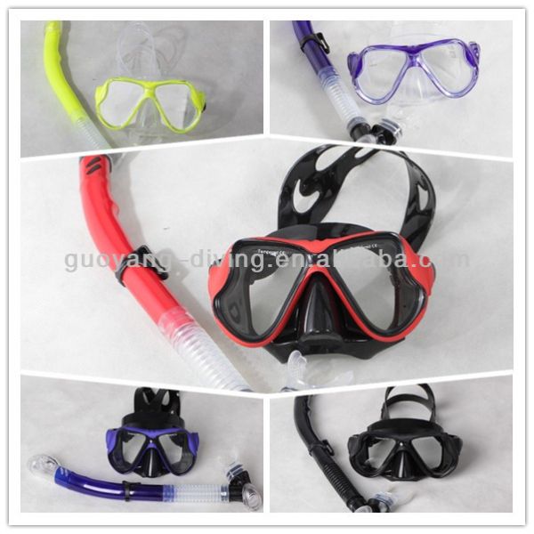 Snorkel Mask Set Anti-Fog Snorkel Mask M22S09 Ideal for Adult Scuba Diving Set
