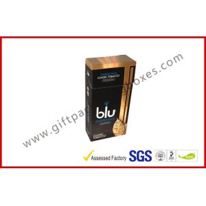Custom Paper Cigarette Cigar Gift Box With Gradient Golden Printing