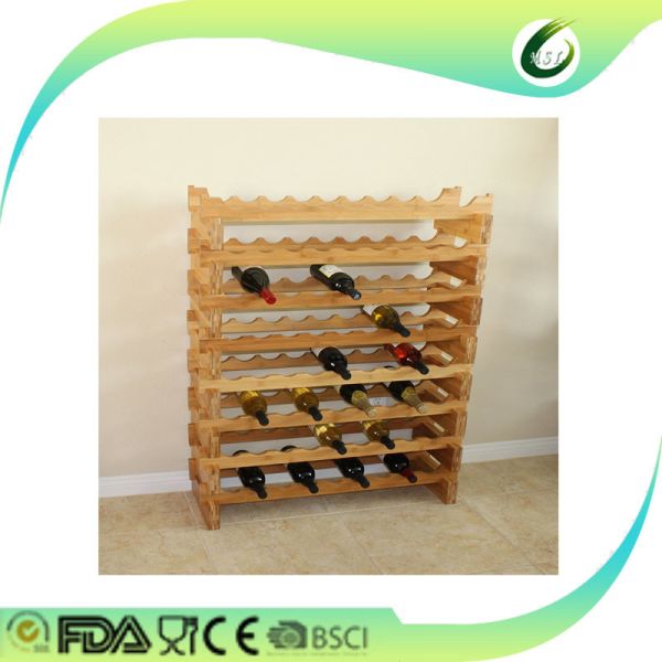 Buy 2017 bamboo wood wine holder creative rack for kitchen at wholesale prices