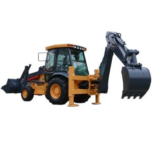 74KW Power Tractor Backhoe Loader 620CH For Construction Project 1.0m3 Loading