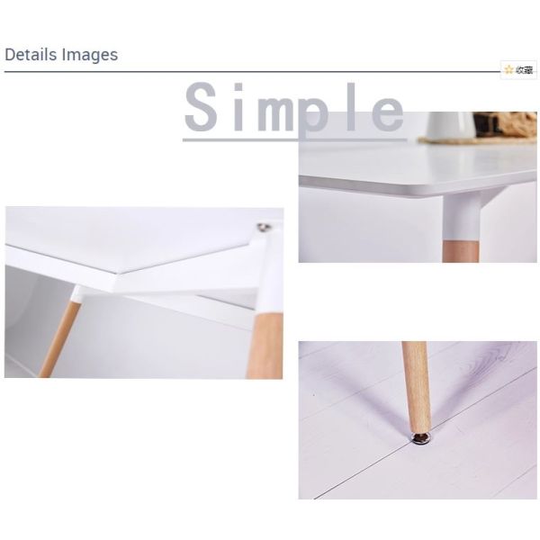 Home MDF Tea / Coffee Modern Wood Dinning Table