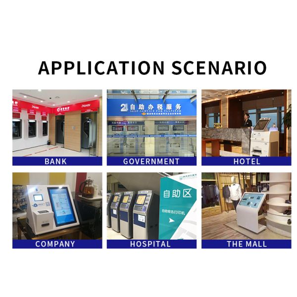 32inch Biometric Scanner Payment Self Service Kiosk Remote Monitoring / Alert System