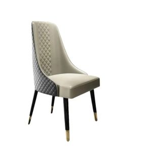Modern PU Leather Dining Chair with Wooden Legs