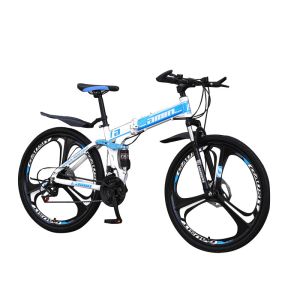 Aluminum Alloy 26 Foldable Mountain Bike 21 / 24 Speed
