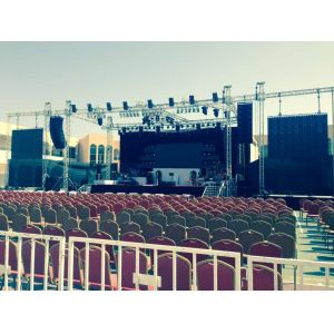 Professional Line Array Speakers Dual 12'' Powered Musical Instrument , Active