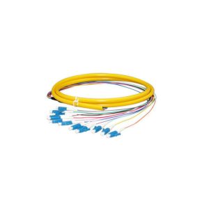 High Credibility UPC Lc Pigtail Single Mode , Yellow LSZH Out Jacket Cord
