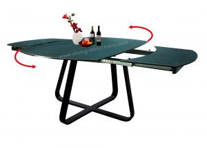 Quality 1.9 Meter Ceramic Top Dining Table , Horsebelly Extension Dining Room Table for sale