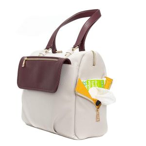 New style luxury leather diaper bag for women