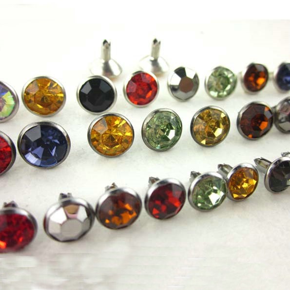 double single cap head metal decorative rivets for shoes bag clothing