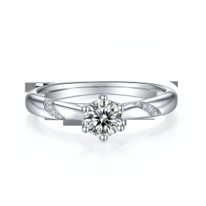 Wholesale Moissanite Jewelry 925 Sterling Silver Custom Moissanite Ring