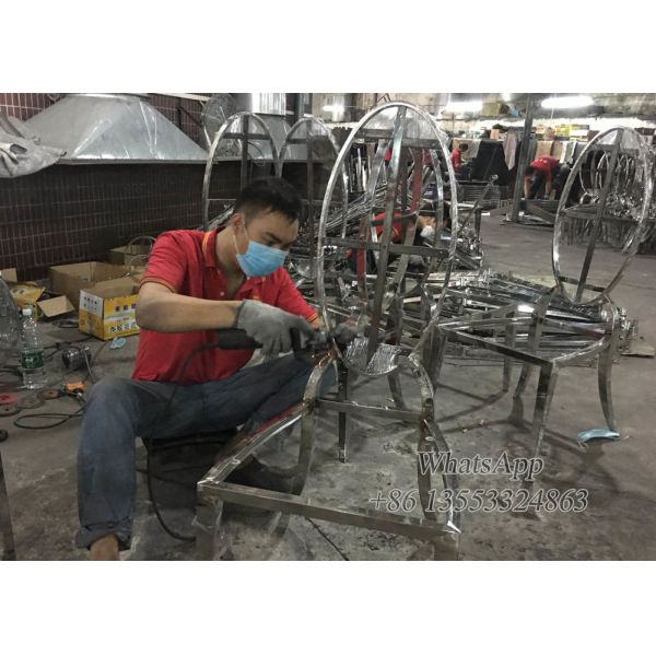 Stainless Steel Furniture Factory Black Velvet French Dining Chair With Chrome Stainless Steel Material (YS-3)