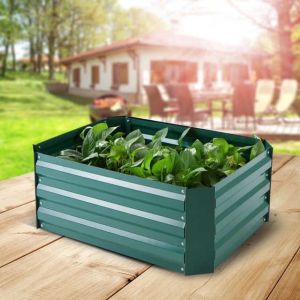 Sturdy Steel 4x3ft Galvanized Raised Garden Beds