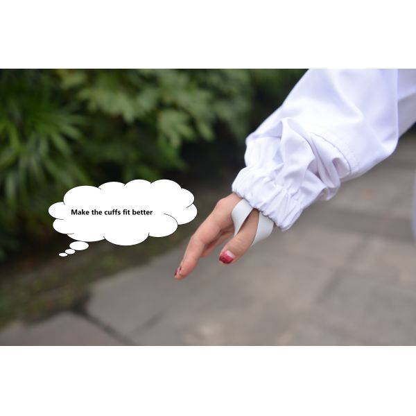 Round Veil White Bee Jacket with Round Hat of Beekeeping Protective Clothing