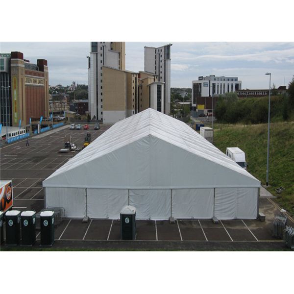 Aluminum Structure 25x35m Warehouse Tents White Sturdy Pvc Roof For Storage