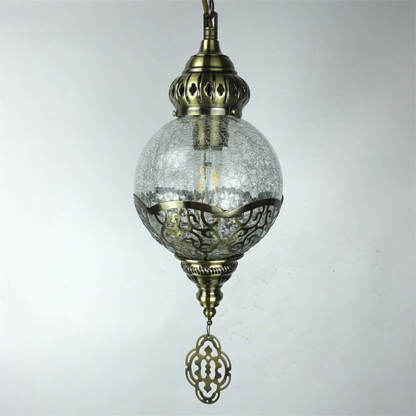 Beautiful Handmade Turkish Mosaic Lamp Single Ball Hanging Lights(WH-DC-21)