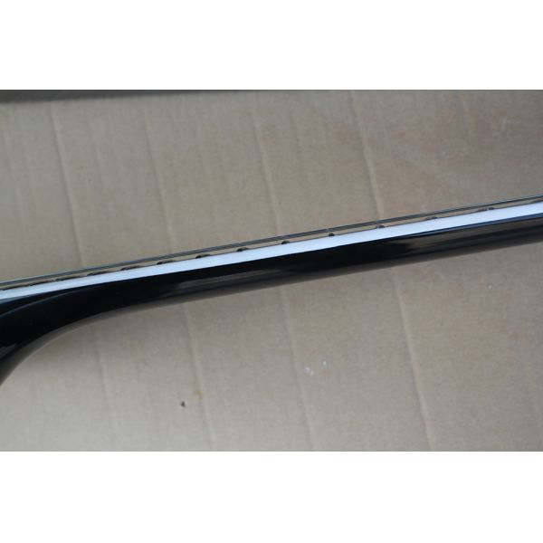 Factory Custom Black Body Electric Guitar whit Floyd Rose,White Binding Neck,Black Hardware,Rosewood Fretboard