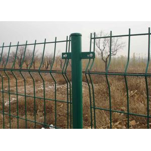 Bending Triangular Welded Wire Mesh Fence PVC Coated For Road