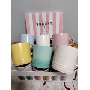 Modern Korean Style Kitchen Ceramic Bowl With Lid Spoon Multifunctional