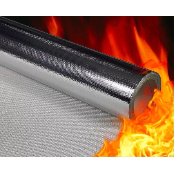 Buy Thermal Insulation Aluminized Fiberglass Fabric AL7628 High Surface Friction at wholesale prices