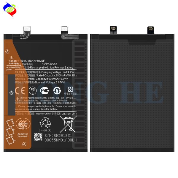 ODM/OEM Genuine Battery for Xiaomi Redmi Note 11E Pro/Poco X4 Pro 5G BN5E