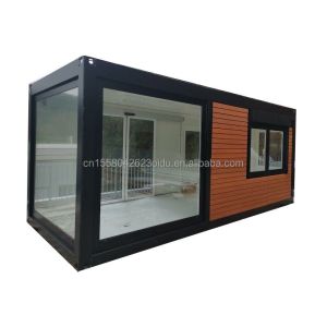 20ft Modern Design Prefabricated Wooden House Steel Material Tiny Container