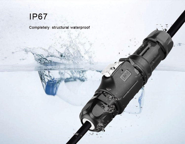 CNLINKO Manufacturer IP68 Waterproof 2 Pin Metal Male Female M16 Power Waterproof Plug Cable Socket Connector