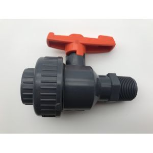 China Normal Temperature PVC M/F Single Union Ball Valve for Irrigation and Swimming Pool on sale