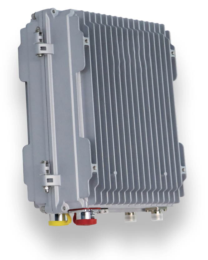 A fixed macro-site IMSI catcher system supporting 2G/3G/4G networks, designed for perimeter security monitoring at oil & gas facilities, villas, and