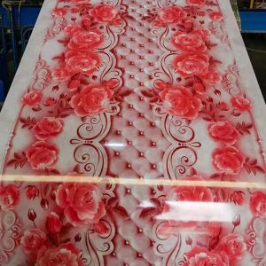 PPGI PPGL Prepainted Steel Coils Flower Pattern Design 0.6mm