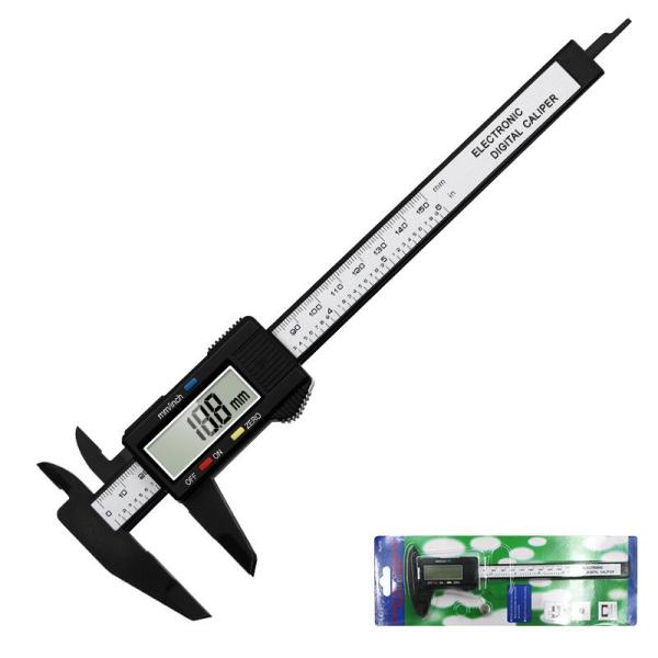 6 Inch Plastic Vernier Caliper 150mm Electronic Digital Caliper Gauge Micrometer