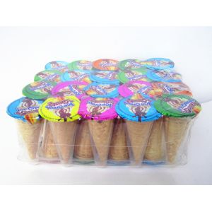 Quality Chocolate Jam With Biscuit Crispy Ice Cream Cone for sale