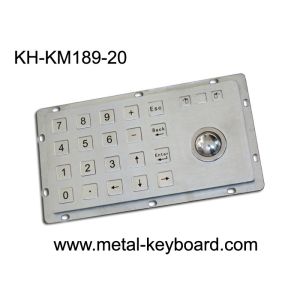 China Rugged Kiosk Entry Keypad With Trackball , 24 Keys Stainless Steel Keypad on sale