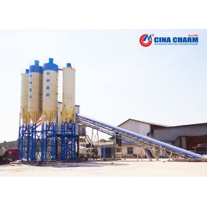 HZS90 90M3/H Ready Mixed Concrete Batching Plant Belt Conveyor
