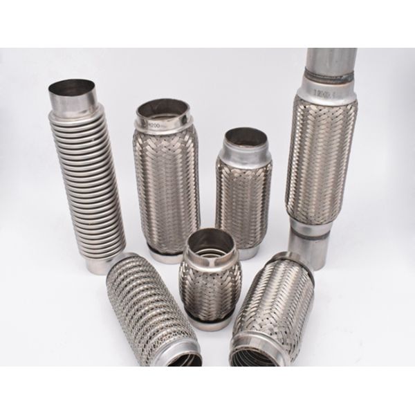 Auto Engine 102mm Stainless Steel Exhaust Flex Pipe With Inner Bellows