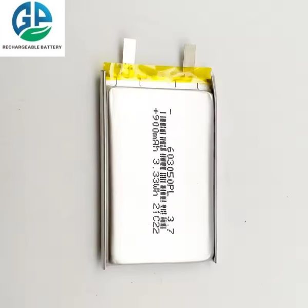 KC CB IEC62133 LP603050 Rechargeable Battery Pack 900mAh 3.7 v Polymer Lithium