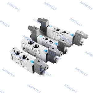 MVSC-300-4E1 MVSC-300-4E2 3/8 Mindman 5/2 Way Pneumatic Solenoid Valves 0.2-0