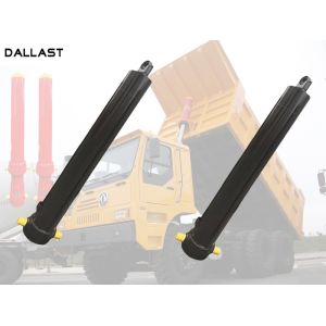 One Acting Telescopic Hydraulic Cylinder Agricultural Farm Truck Chrome