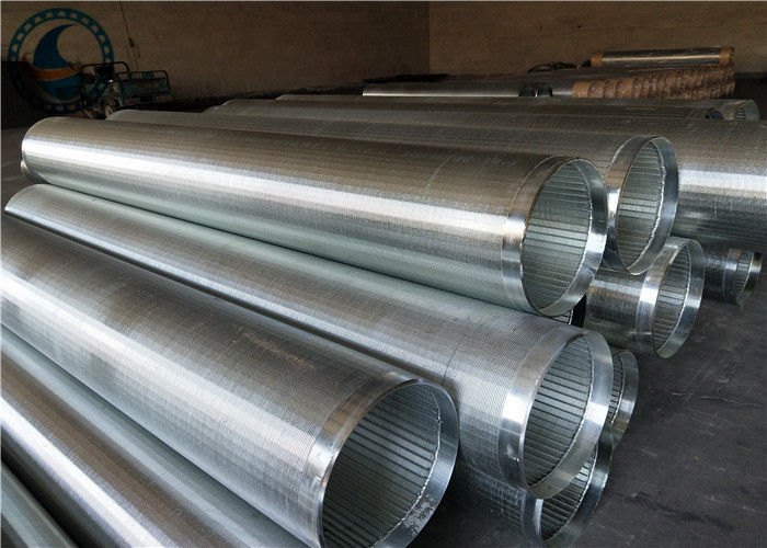 Quality High Mechanical Strength Water Wire Screen , SS 304 / 316L V Wire Screen Pipe for sale