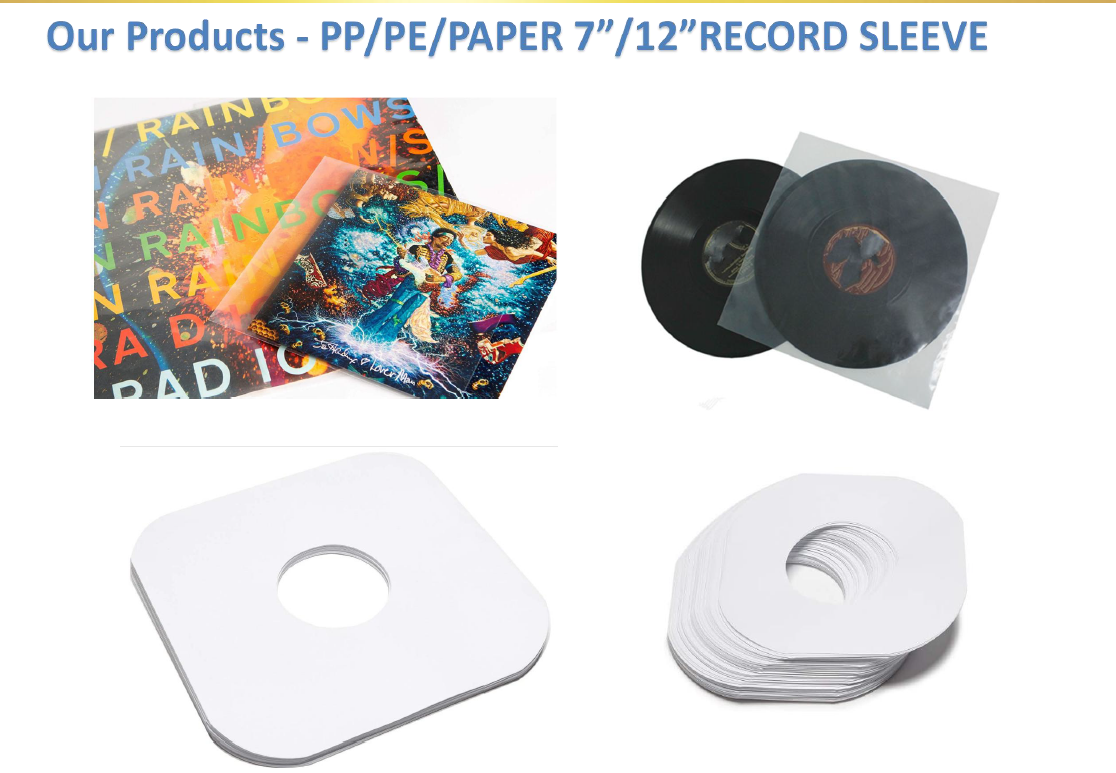 Vinyl 100 3 Mil. Clear Plastic Protective LP Vinyl Outer Sleeves Record Sleeves Album Covers 12.75" x 12.5"