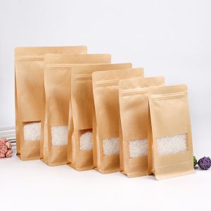 Snack Food Flat k 1500g Kraft Paper Pouches